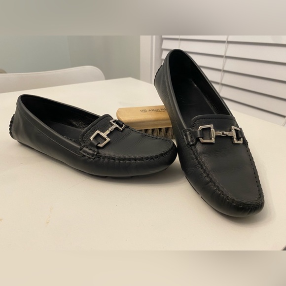 Gucci Black Leather Driver Loafer Moccasins - Picture 2 of 7